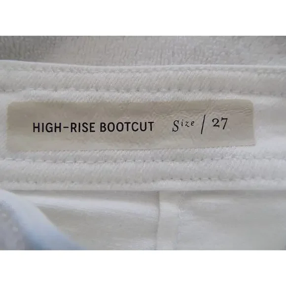 Anthropologie Pilcro and the Letterpress white high rise bootcut jeans size 27 - Picture 6 of 8